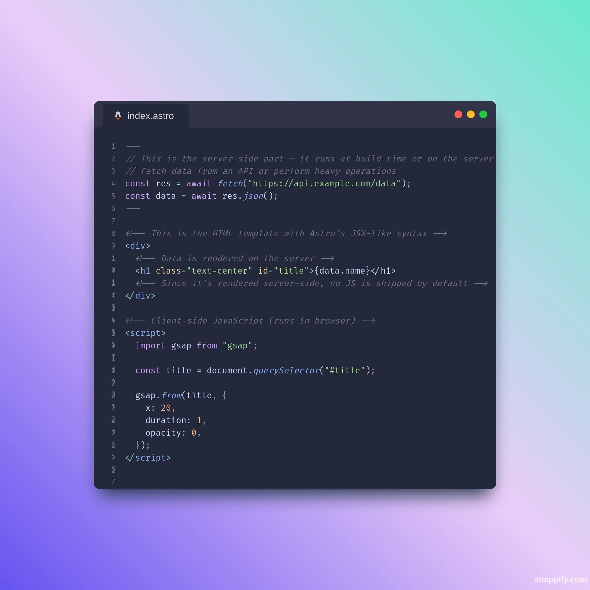 Astro Blog Screenshot